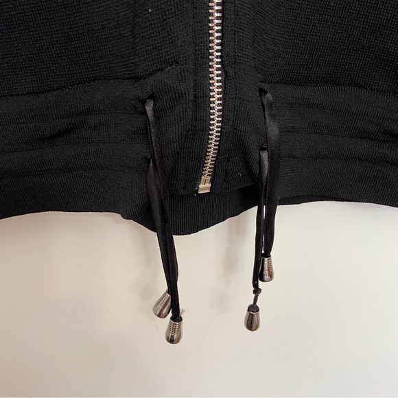Lili Sidonio Molly & Bracken amazing black sweater ribbon dark Academia zip XS - Picture 9 of 15